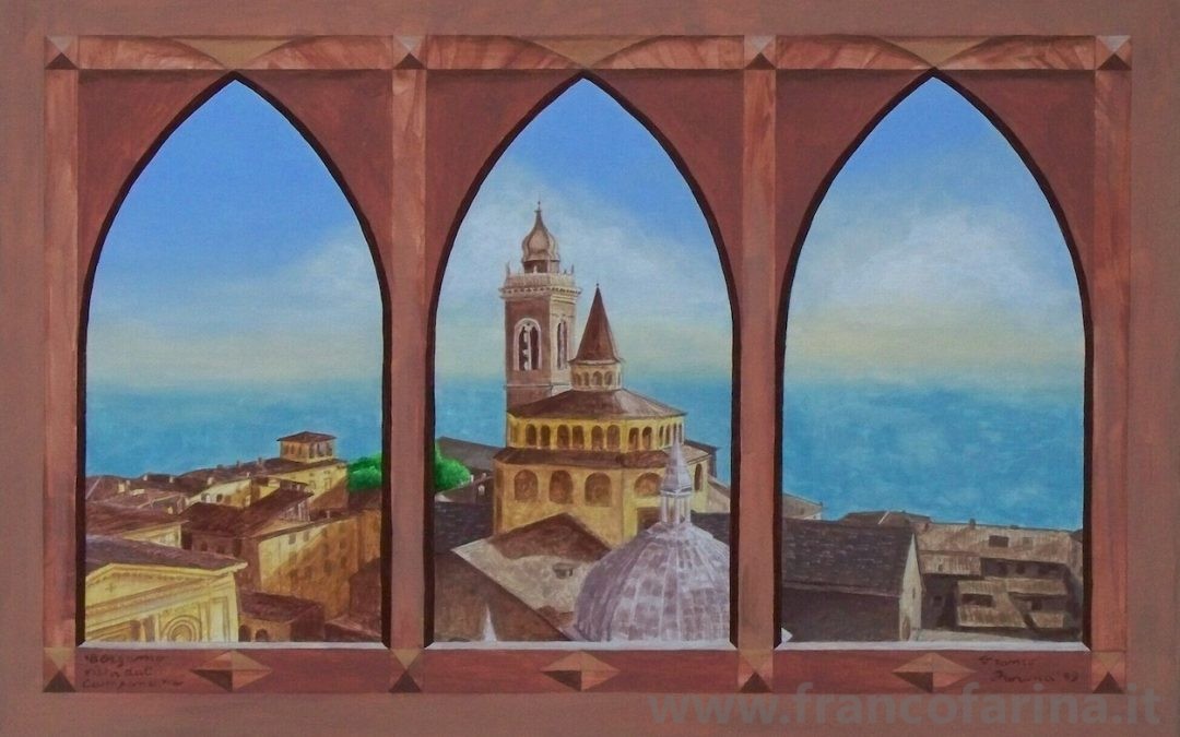 Bergamo alta vista dal campanone