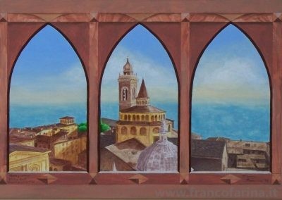 Bergamo alta vista dal campanone