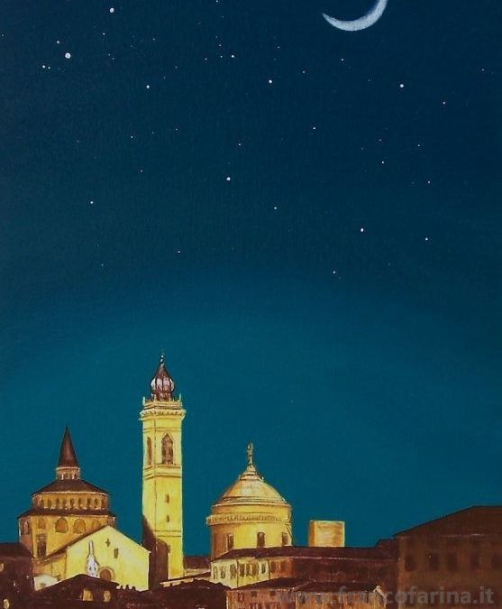 Bergamo alta di notte