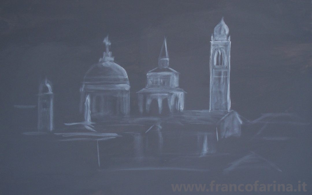 Bergamo alta in grigio