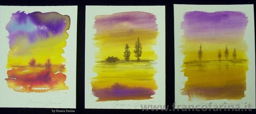 Trittico “Atmosfere serali”