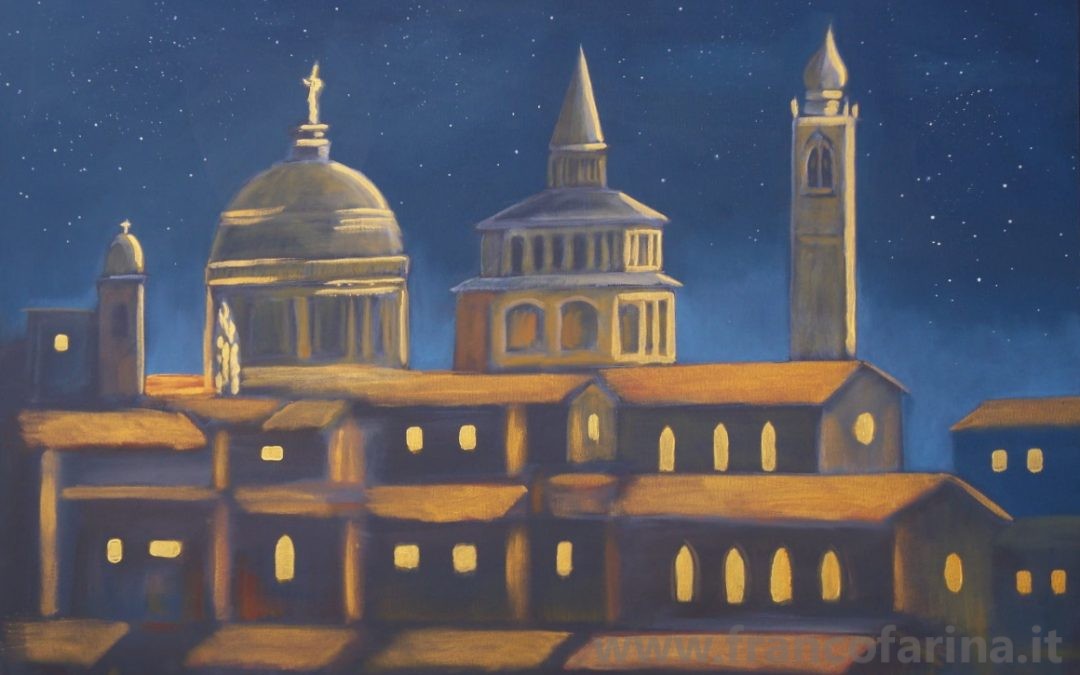 Cielo stellato su Bergamo