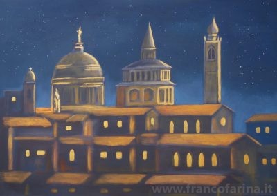 Cielo stellato su Bergamo
