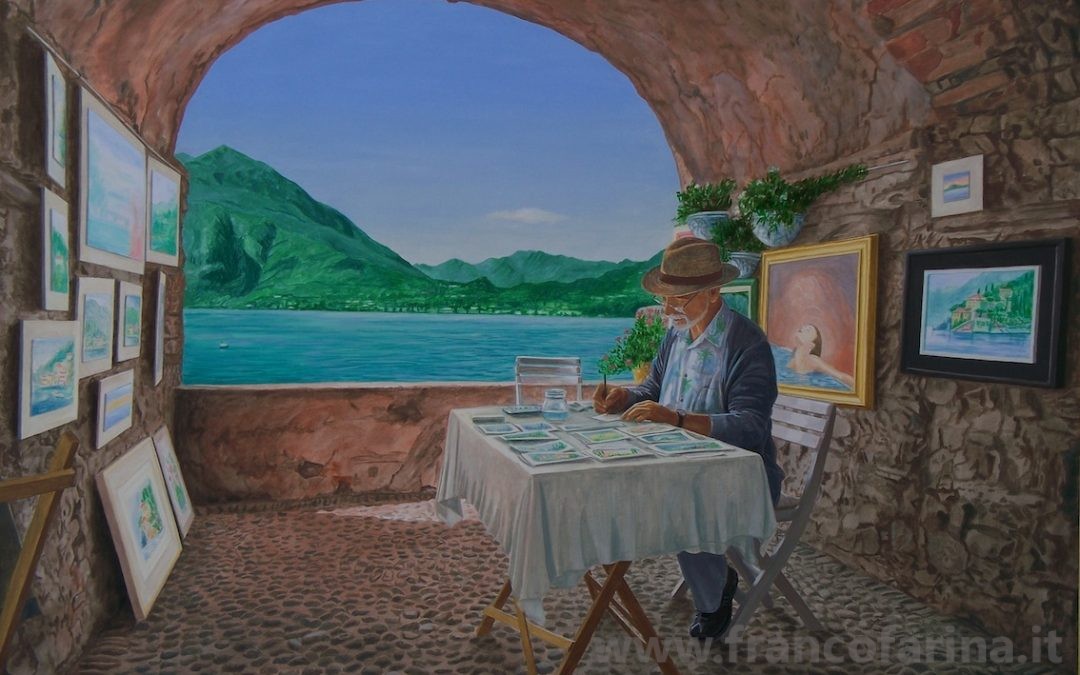 Dipingendo il lago di Como
