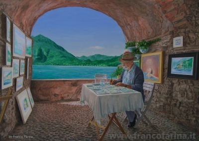 Dipingendo il lago di Como